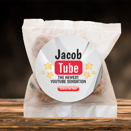 Birthday Tube Party Stickers