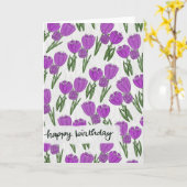 Birthday Tulips Card Karte (Gelbe Blume)