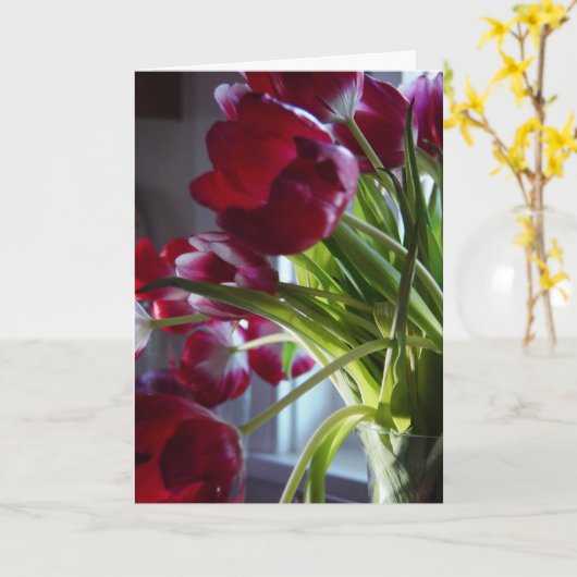 Birthday Tulips Karte (Gelbe Blume)