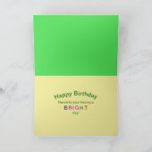 Birthday, Turtle Colorful Kaleidoscope Collection Karte (Innenseite)