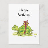 Birthday Turtle Postkarte (Vorderseite)