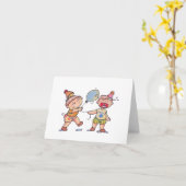 Birthday Twins Notecard Karte (Gelbe Blume)
