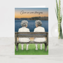 Birthday Two Old Ladies On A Bench Karte