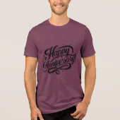 Birthday Typography Sayings Tri-Blend Shirt (Vorderseite)
