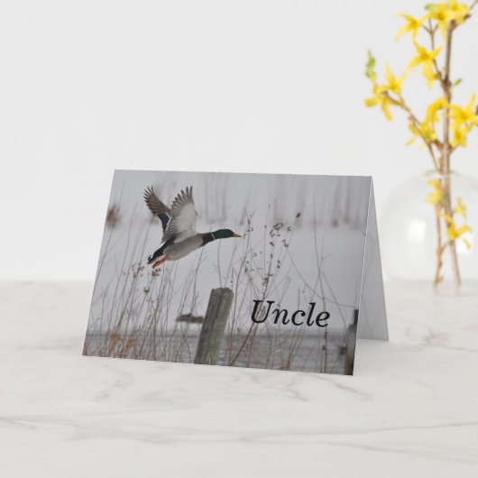 Birthday Uncle Karte (Gelbe Blume)