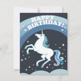 Birthday Unicorn Feiertagskarte