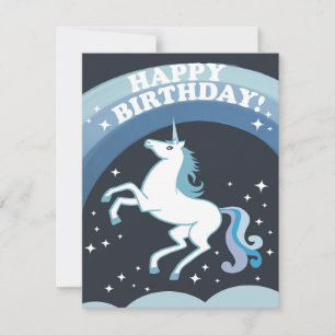 Birthday Unicorn Feiertagskarte