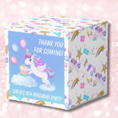 Birthday Unicorn mit Cake Favor Box Geschenkschachtel