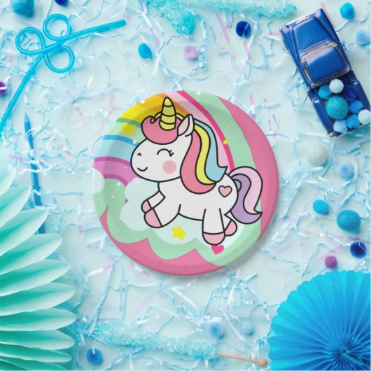 Birthday Unicorn Pappteller (Party)