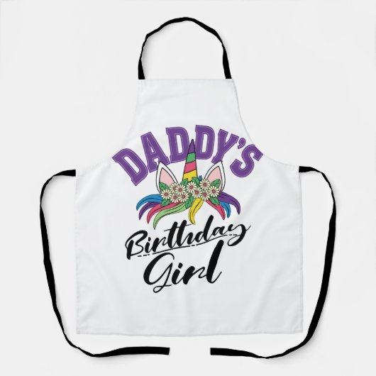 Birthday Unicorn Schürze (Vorderseite)