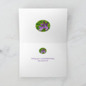 Birthday Venus Looking Glass Wildblume Floral Karte (Innenseite)