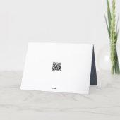 Birthday Vintage Snow Train Karte (Rückseite)