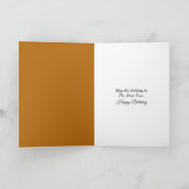 Birthday Vintage Steam Engine Autumn Woods Karte (Innenseite)