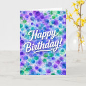 Birthday Watercolor Karte (Gelbe Blume)