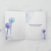 Birthday Watercolor-Lüster Karte (Innenseite)