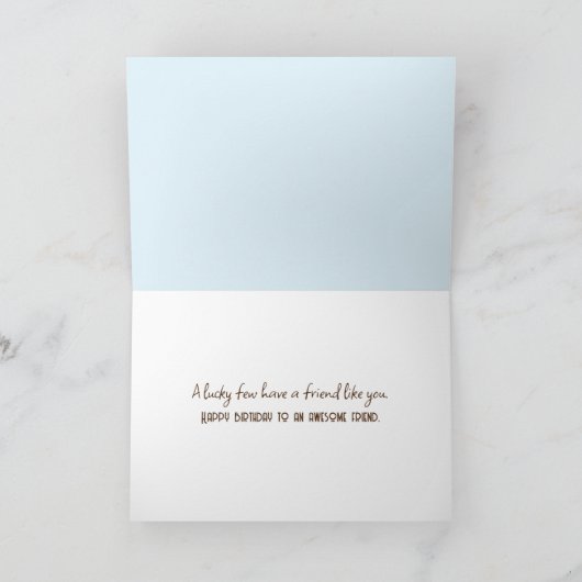 Birthday Watercolor Mice Hugging Karte (Innenseite)