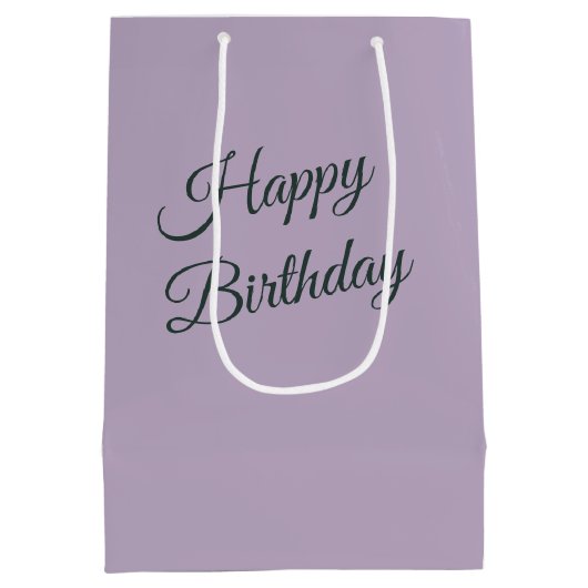 Birthday Watercolor Mittlere Geschenktüte (Rückseite)