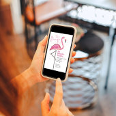 Birthday Watercolor Pink Tropical Beach Flamingo Einladung