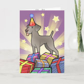 Birthday Weimaraner Karte (Vorderseite)