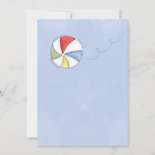 Birthday Whimsical Summer Pool Party Fun Swimsuits Einladung (Rückseite)