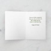 Birthday Whimsical Turtle Holloons Karte (Innenseite)