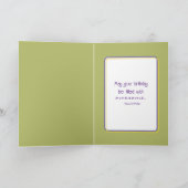 Birthday Whimsy Wildblumen Karte (Innenseite)