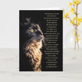 Birthday Wicca Inspiriert Black Cat Spiritual Karte (Gelbe Blume)
