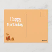 Birthday Wings & Pumpkin Spice Kisses Postkarte (Rückseite)