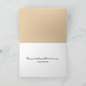 Birthday Winter Herzstück Leaf im Wald Karte (Innenseite)