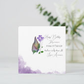 Birthday Wises Einladung (Stehend Vorderseite)