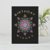 Birthday Wises Karte (Stehend Vorderseite)