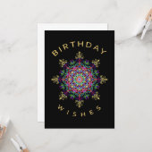 Birthday Wises Karte (Vorderseite/Rückseite Beispiel)