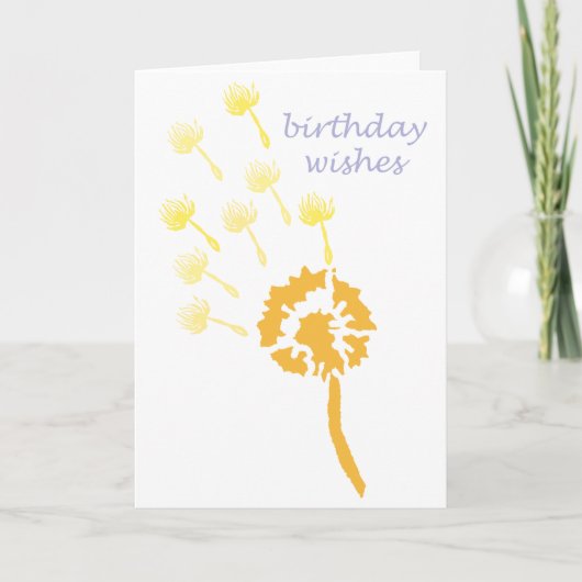 Birthday Wises Karte (Vorderseite)