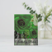 Birthday Wises Postkarte (Stehend Vorderseite)