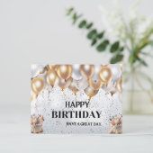 BIRTHDAY WISH CARD POSTKARTE (Stehend Vorderseite)