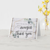 BIRTHDAY WISH "COUSIN" & "BEST FREUND" KARTE (Gelbe Blume)