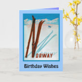Birthday Wish, Norwegen Karte (Gelbe Blume)