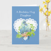 Birthday Wishes Daughter from Mother Parrot Bird Karte (Gelbe Blume)