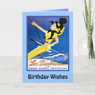 Birthday Wishes, Les Diablerets, Switzerland Karte