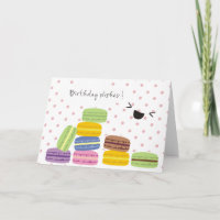 Birthday Wishes - Macarons Design