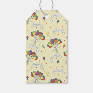 Birthday Wishes - Pastel Yellow Geschenkanhänger