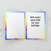 Birthday Wishs, Nierderosterreich Karte (Innenseite)