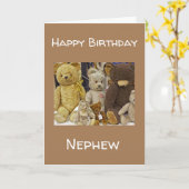BIRTHDAY WISHY & BIRTHDAY KISSES NEPHEW CARD KARTE (Gelbe Blume)