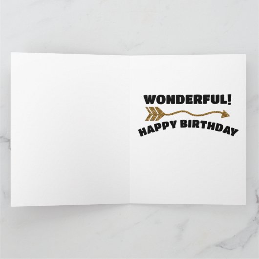 BIRTHDAY WONDERFUL PERSON COMPLIMENT BIG CARD KARTE (Innenseite)