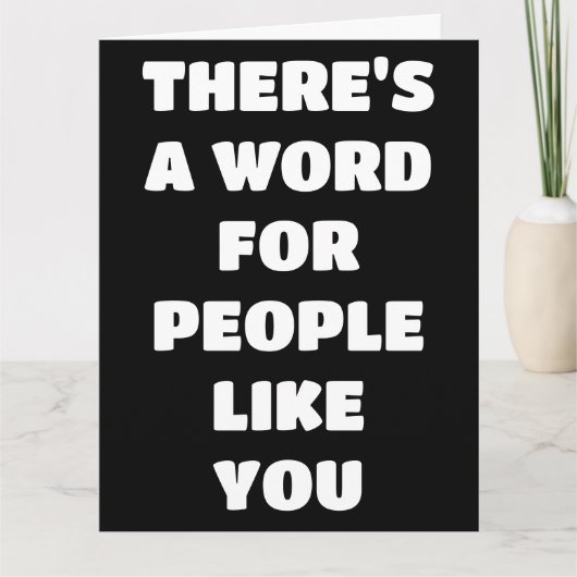 BIRTHDAY WONDERFUL PERSON COMPLIMENT BIG CARD KARTE (Vorderseite)