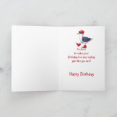 Birthday Wonderful Son Fun Niedlich Seagull Bird C Karte (Innenseite)