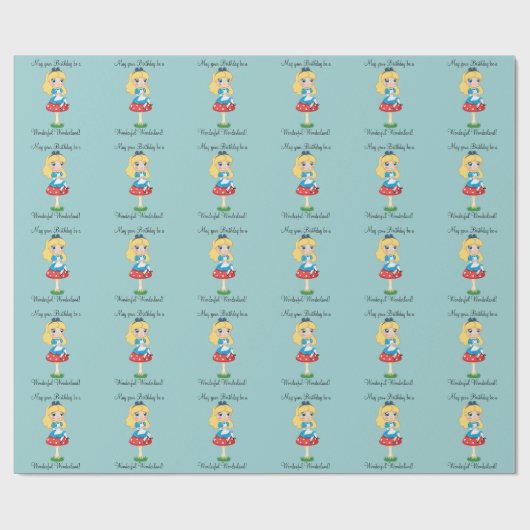 Birthday Wonderland Geschenkpapier (Flach)