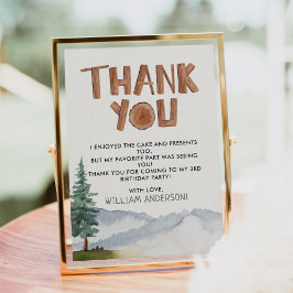 Birthday Woodland Danke Karte