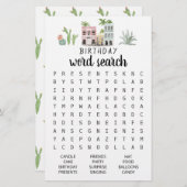 Birthday Word Suchspiel Geburtstagsparty (Vorne/Hinten)