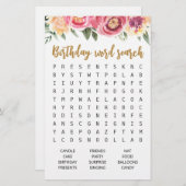 Birthday Word Suchspiel Geburtstagsparty (Vorne/Hinten)